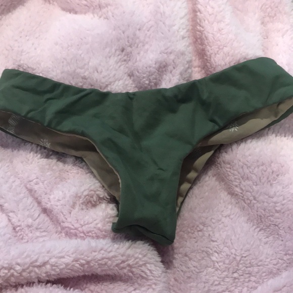 MIDORI Green bikini bottoms - Picture 1 of 3